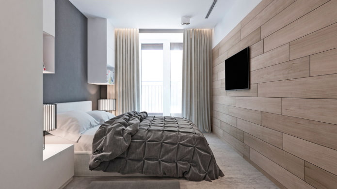 Bedroom in a three-room apartment