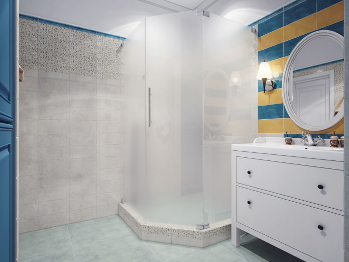Bathroom in a three-room apartment