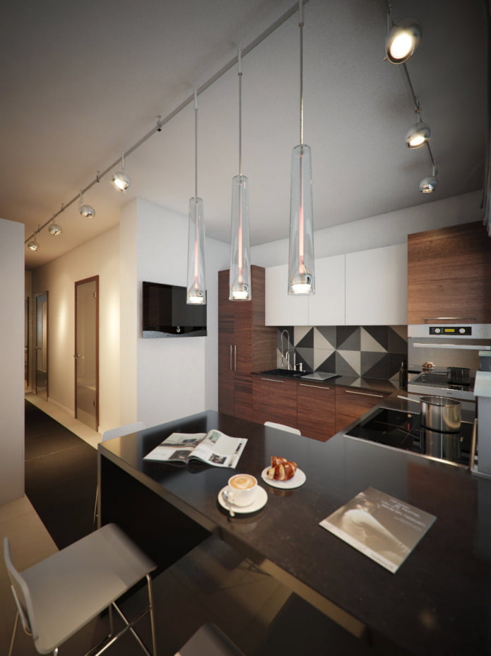 Kitchen in a three-room apartment