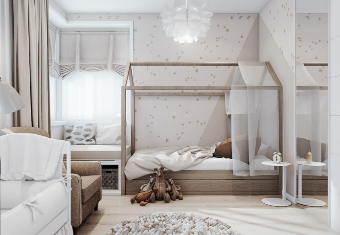 Children's room for a girl