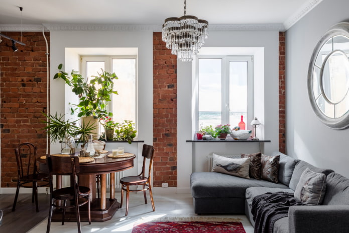 Scandinavian style in a three-room apartment