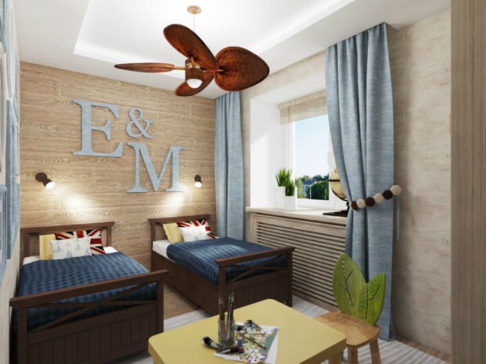 Children's room for two children