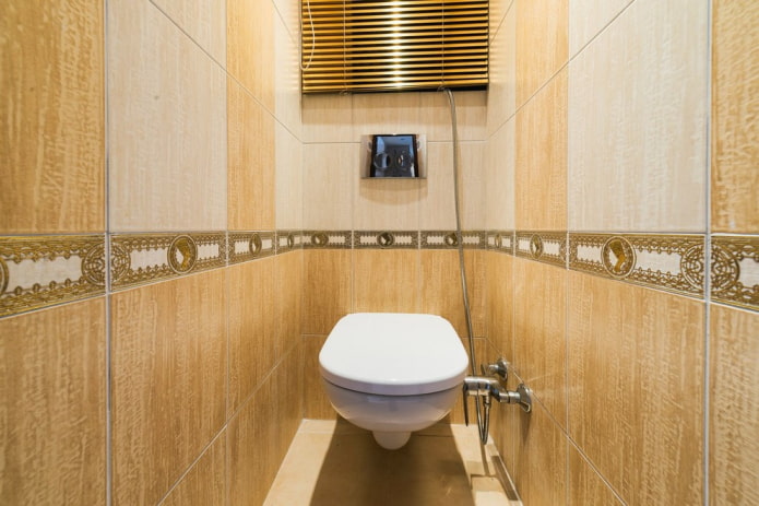 finishing the toilet in a Khrushchev-era apartment