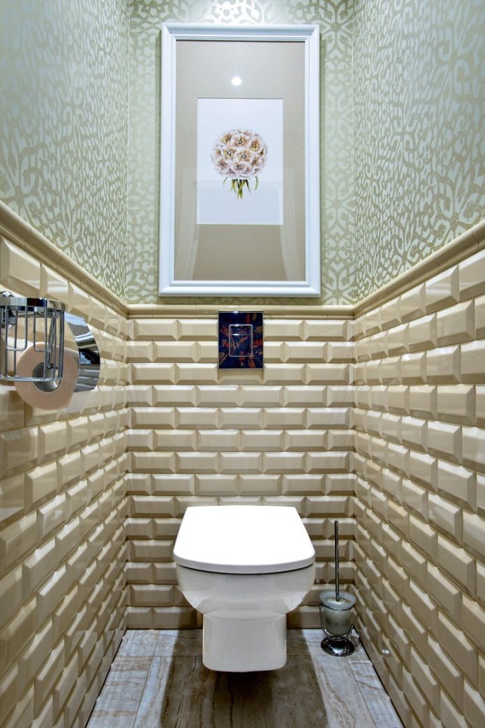 toilet decoration in a Khrushchev apartment