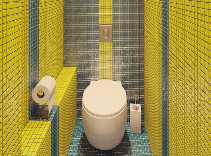 mosaic in the toilet