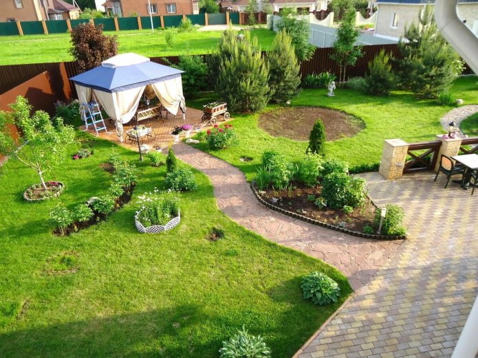 recreation area at the dacha
