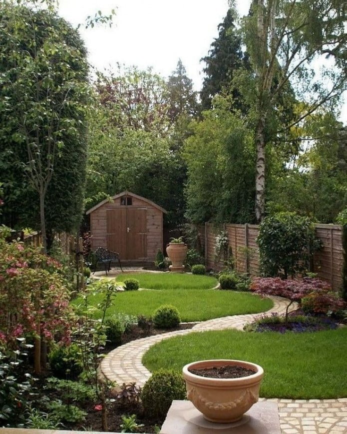 beautiful recreation area in the garden
