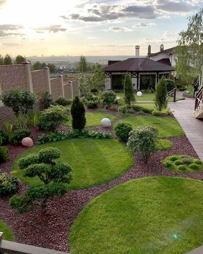lawn on a summer cottage