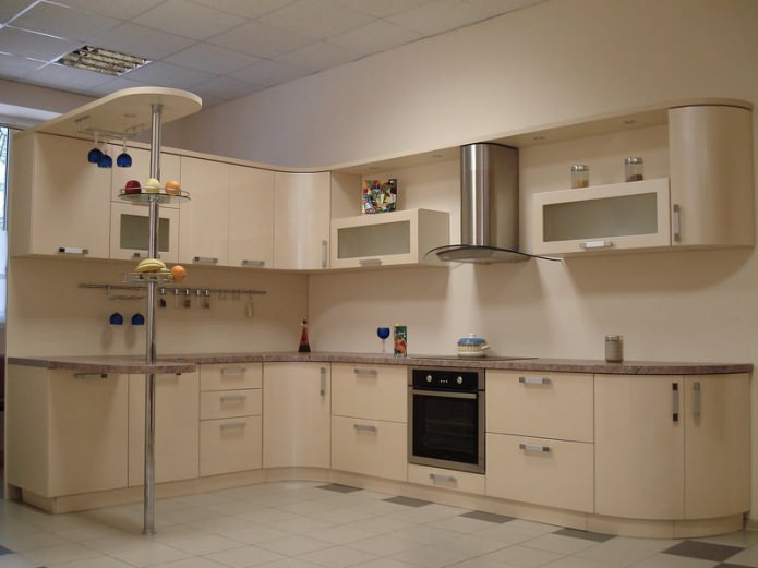 Beige kitchen set
