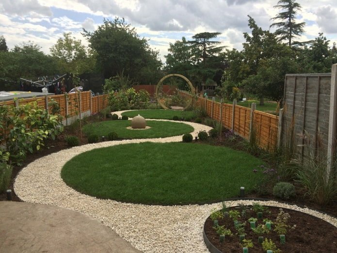 stone path at the dacha
