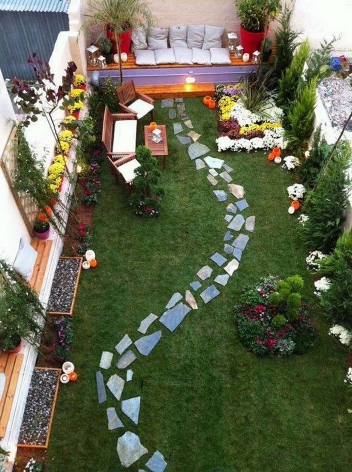 backyard recreation area