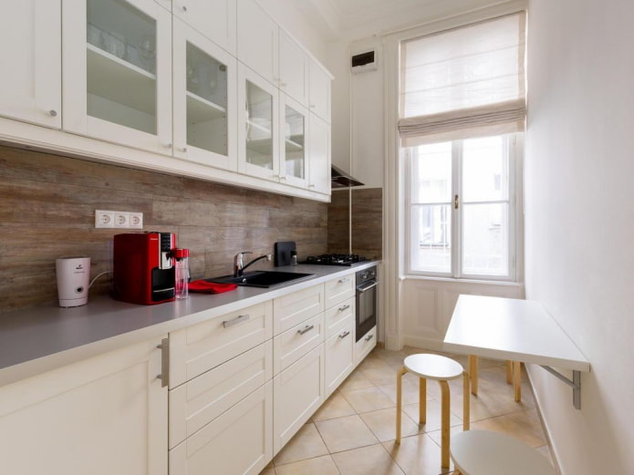 narrow kitchen interior design