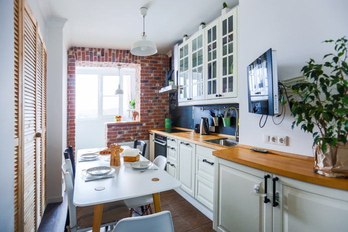 narrow kitchen interior design