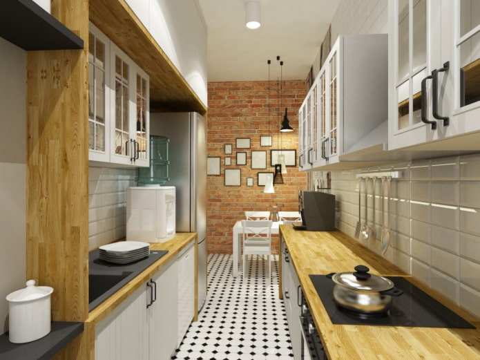 long narrow kitchen