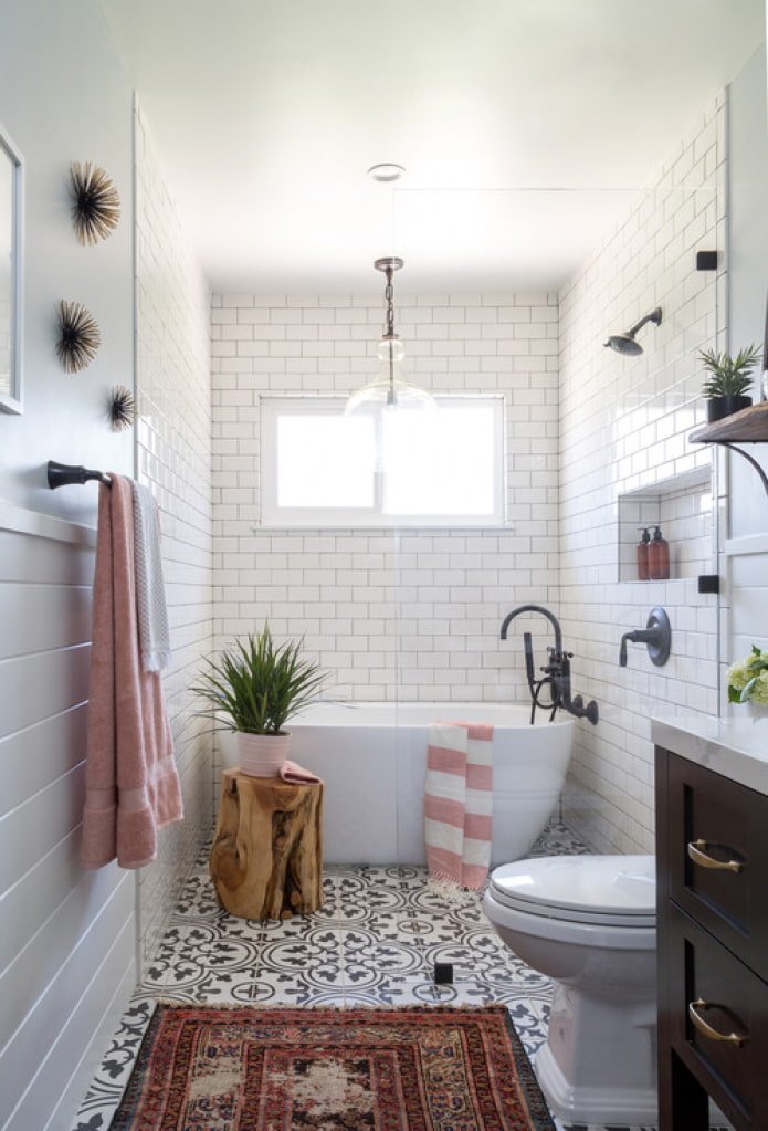 stylish bathroom in the house