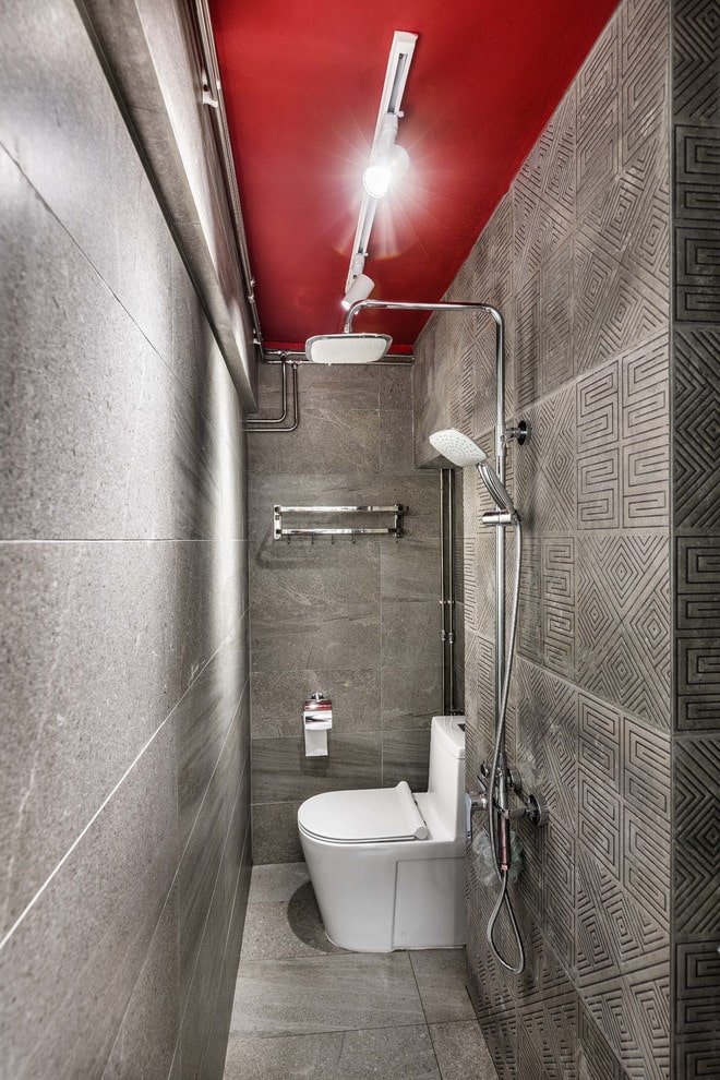 gray bathroom finish
