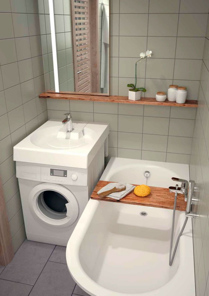 washing machine under the sink