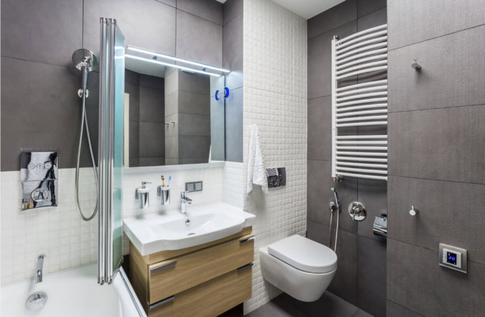 concrete tiles in the interior