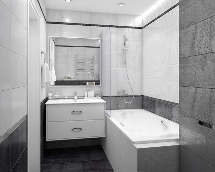 monochrome range in the interior