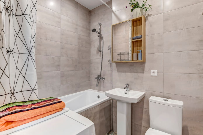 gray bathroom