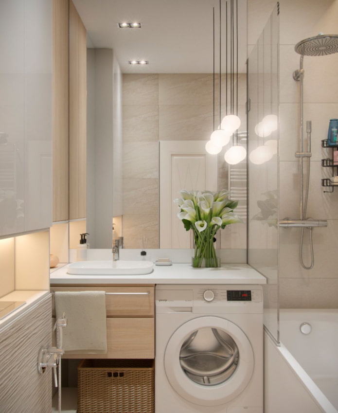 glass partition for the bathroom