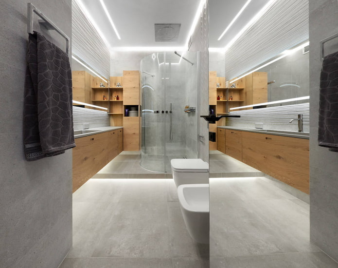 Cabin in a large bathtub