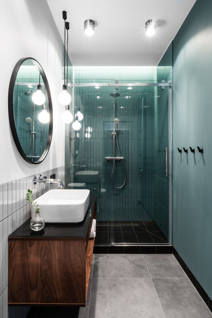 Modern style bathroom
