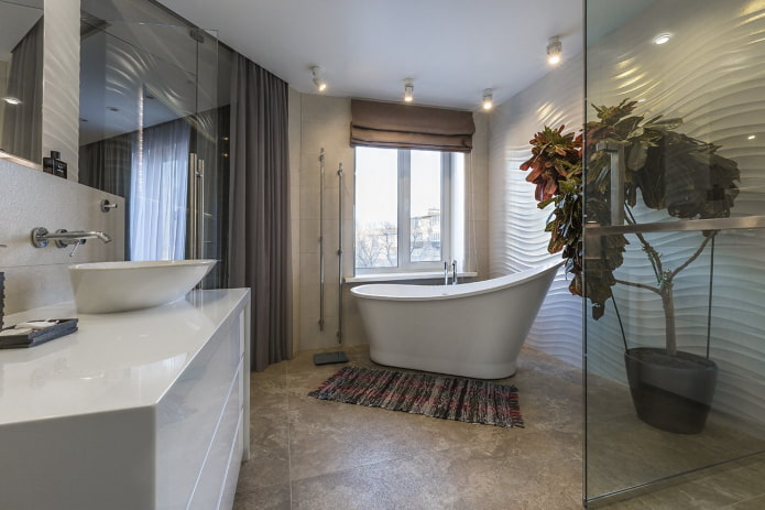 plants in the bathroom