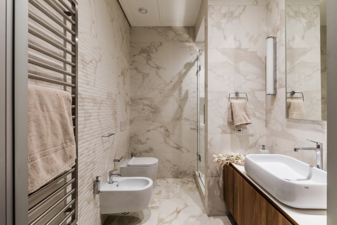 porcelain tiles on the floor