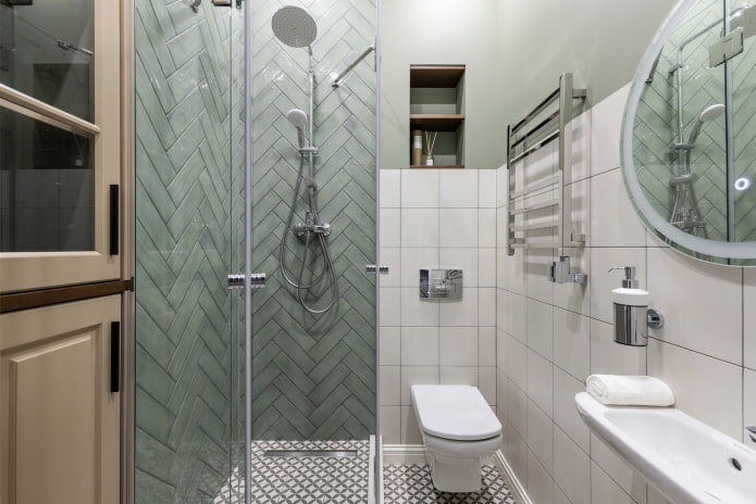 design of a combined bathroom