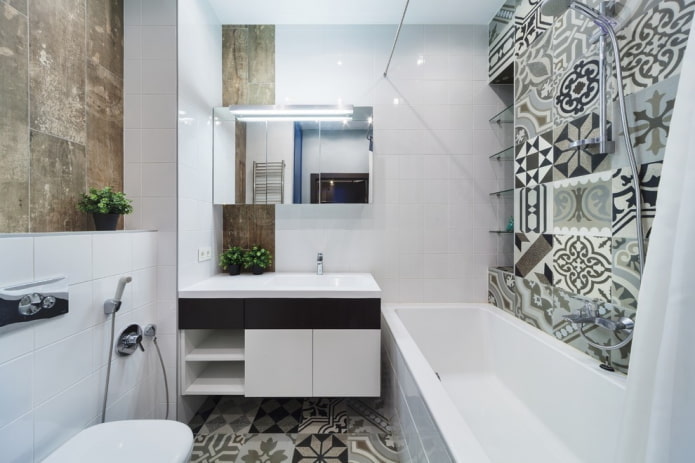 combined bathroom finishing