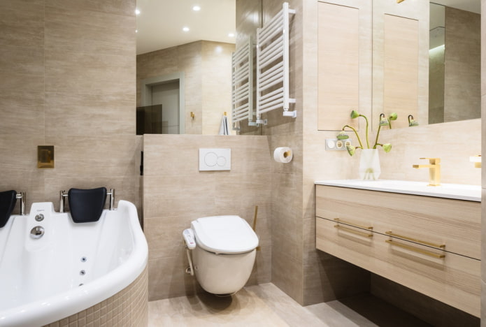 planning and zoning of a combined bathroom