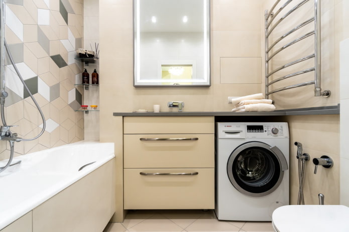 arrangement combined bathroom