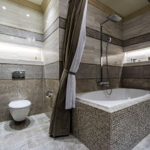 Interior of a bathroom combined with a toilet-0
