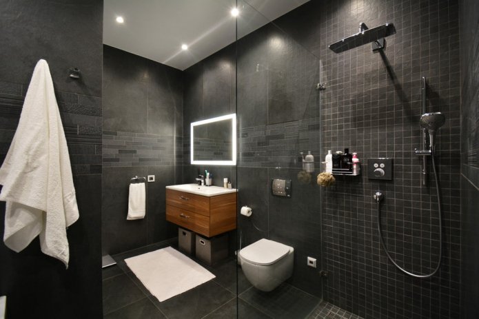 color scheme of a bathroom in the style of minimalism
