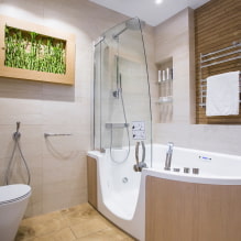 Interior of a bathroom combined with a toilet-7