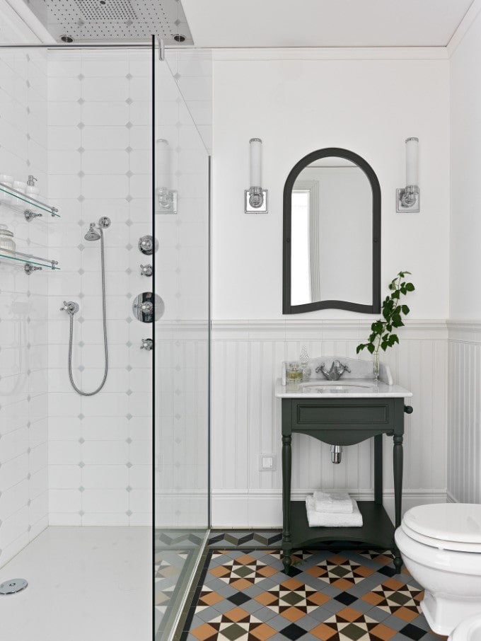 white bathroom