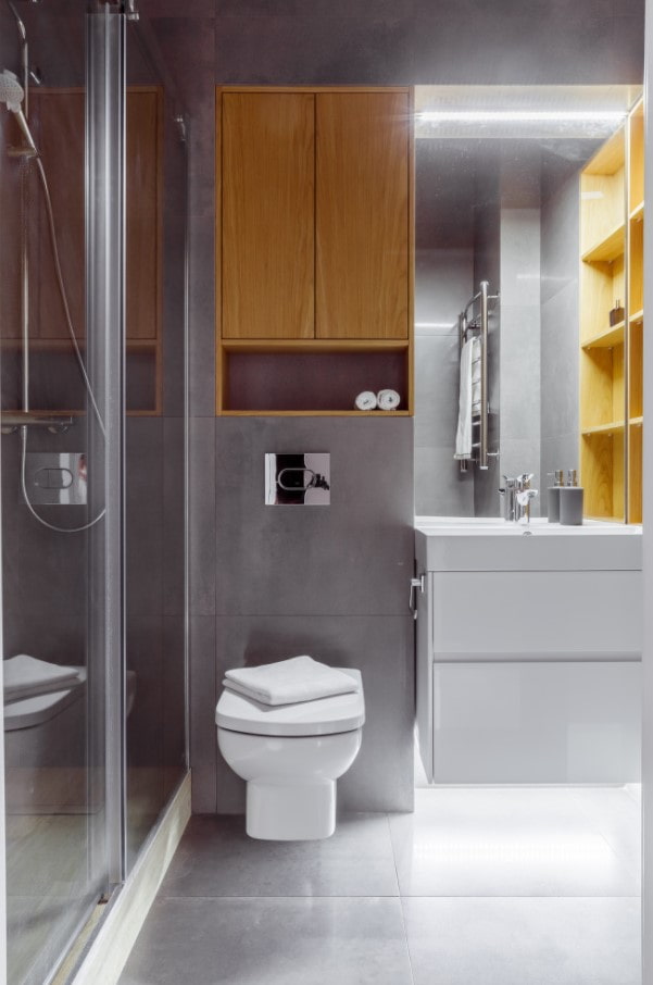 floor lighting in the bathroom