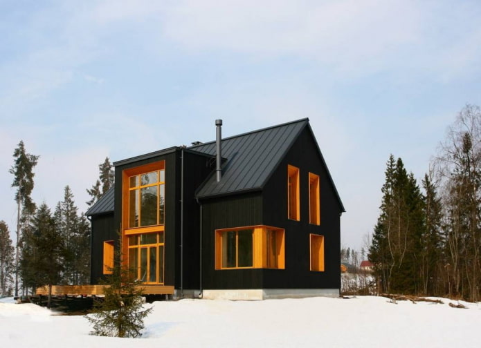 black house in Scandinavian style