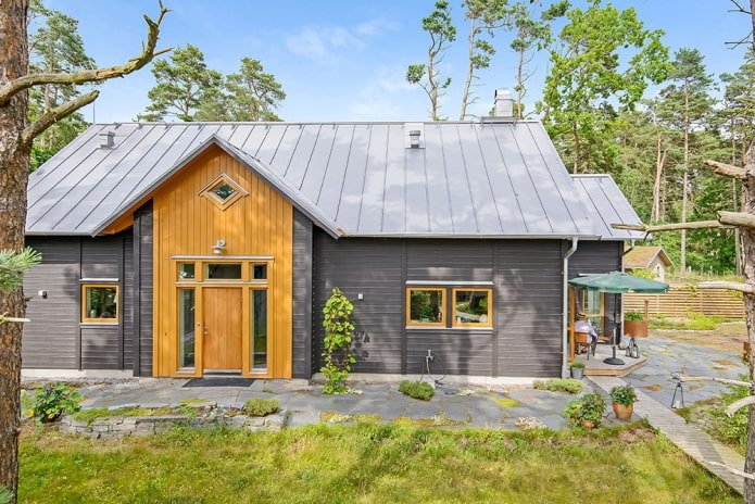 gray house in Scandinavian style