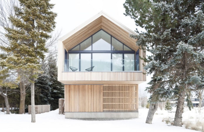 beige house in Scandinavian style