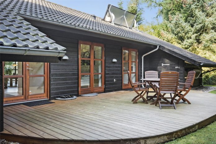 doors and windows in a house in Scandinavian style