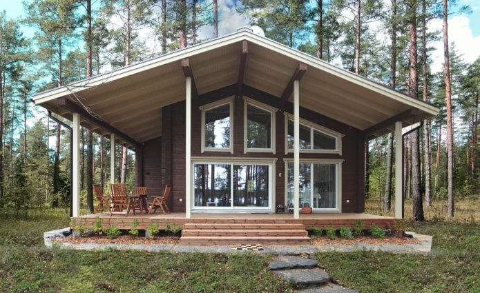 porch of a house in Scandinavian style