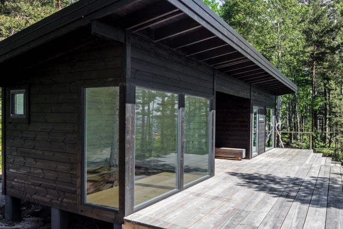 exterior decoration of a Scandinavian house