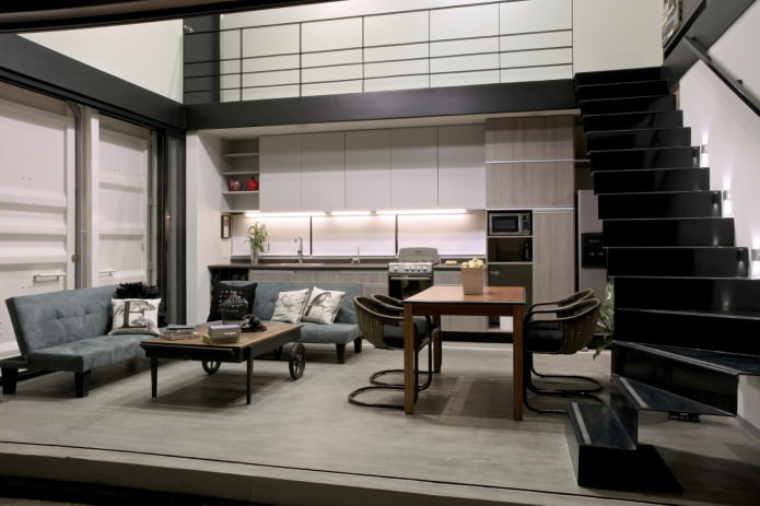Kitchen-living room