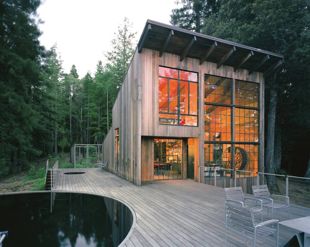 beautiful house with panoramic windows