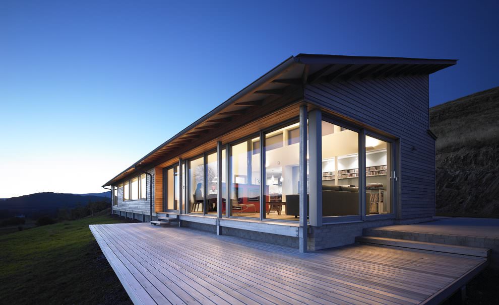Country house with panoramic windows