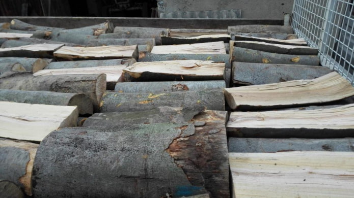Dry beech firewood