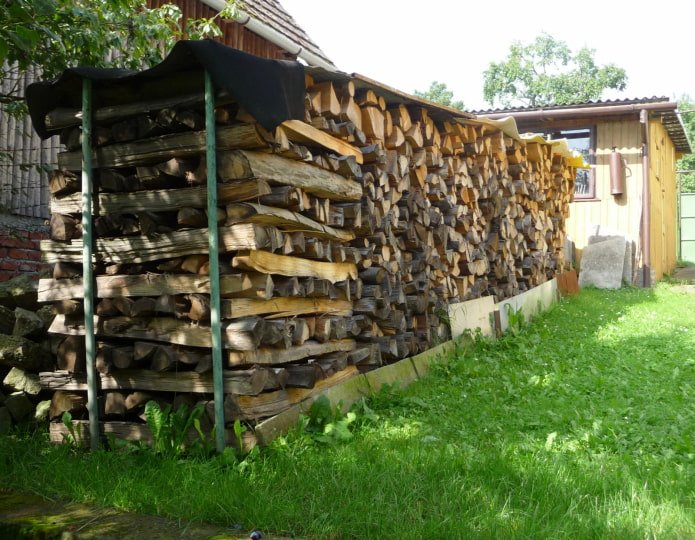 firewood shed at the dacha