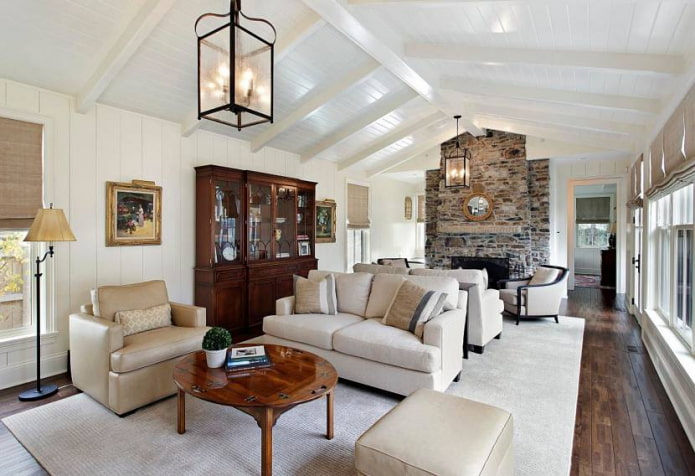sofas with their backs to each other